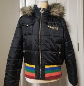 Coogi puffer rainbow women's jacket